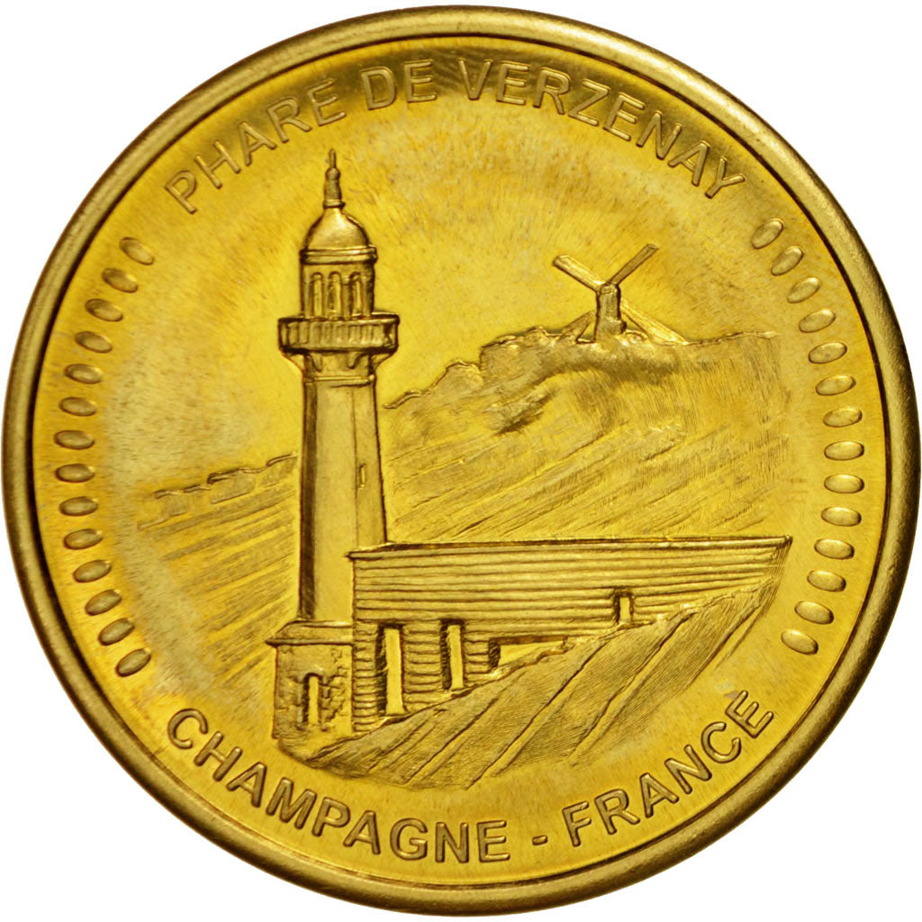 France, Verzenay Beacon, Collection Européenne, Medal, AU(55-58),