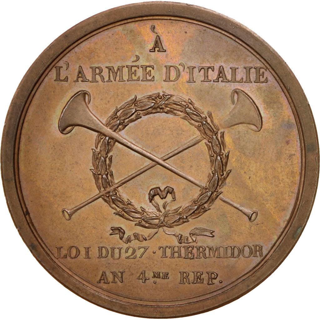 Francia, Medal, History, 1796, SPL, Rame, 43