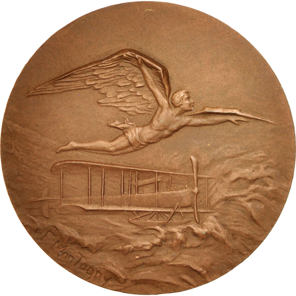 Francia, Medal, Aviation, Montagny, SPL-, Bronzo