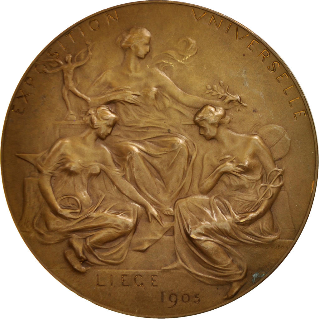 Belgium, Liege 1905 World Exhibition, Medal, 1905, AU(50-53), Dubois, Bronze