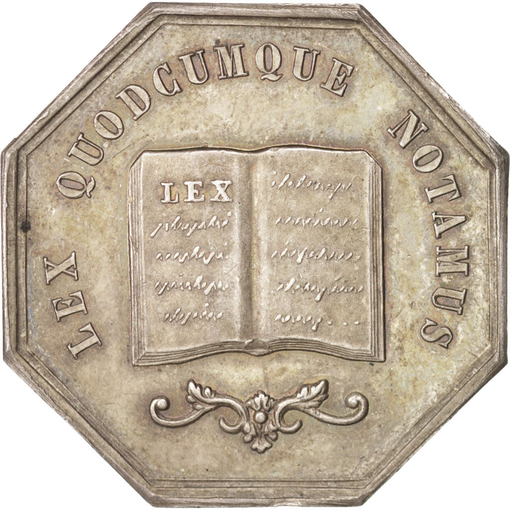 France, Jeton, Notary, SUP, Argent, Lerouge:373