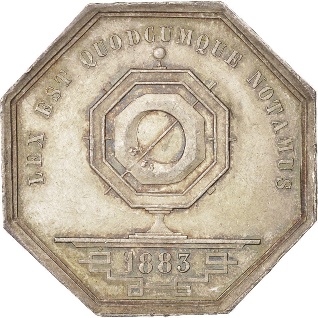 France, Jeton, Notary, TTB+, Argent, Lerouge:173