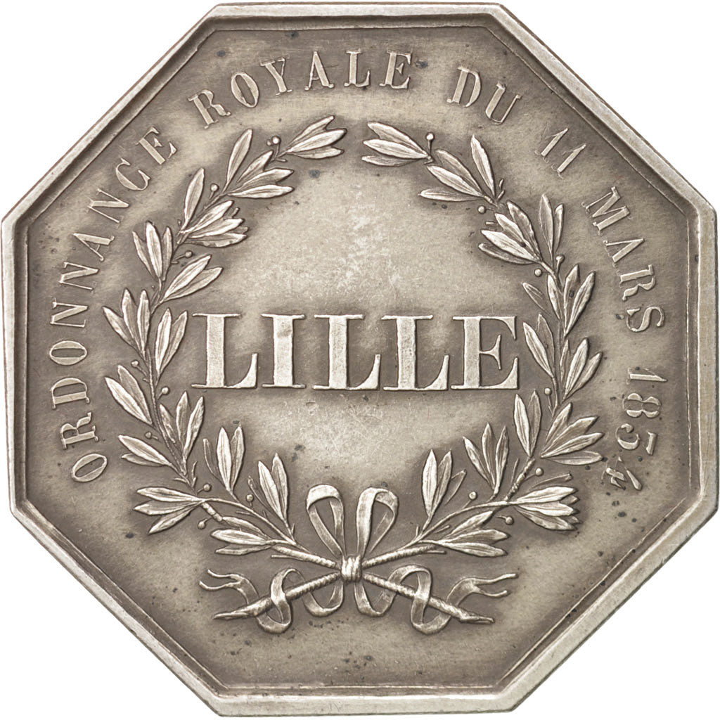 France, Jeton, Savings Bank, 1854, SUP, Argent