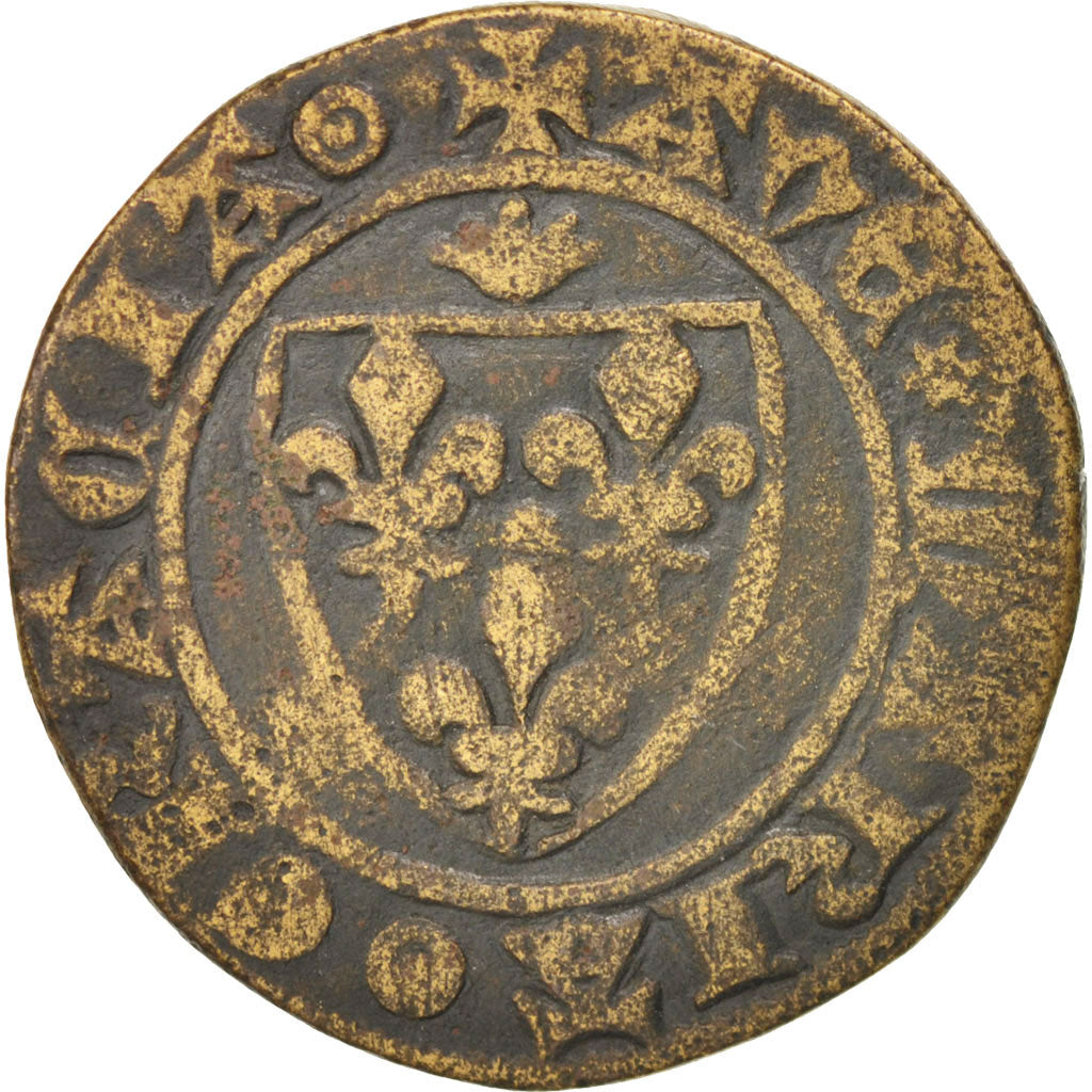 France, France coat of arms token count, Token, EF(40-45), Copper, 25mm