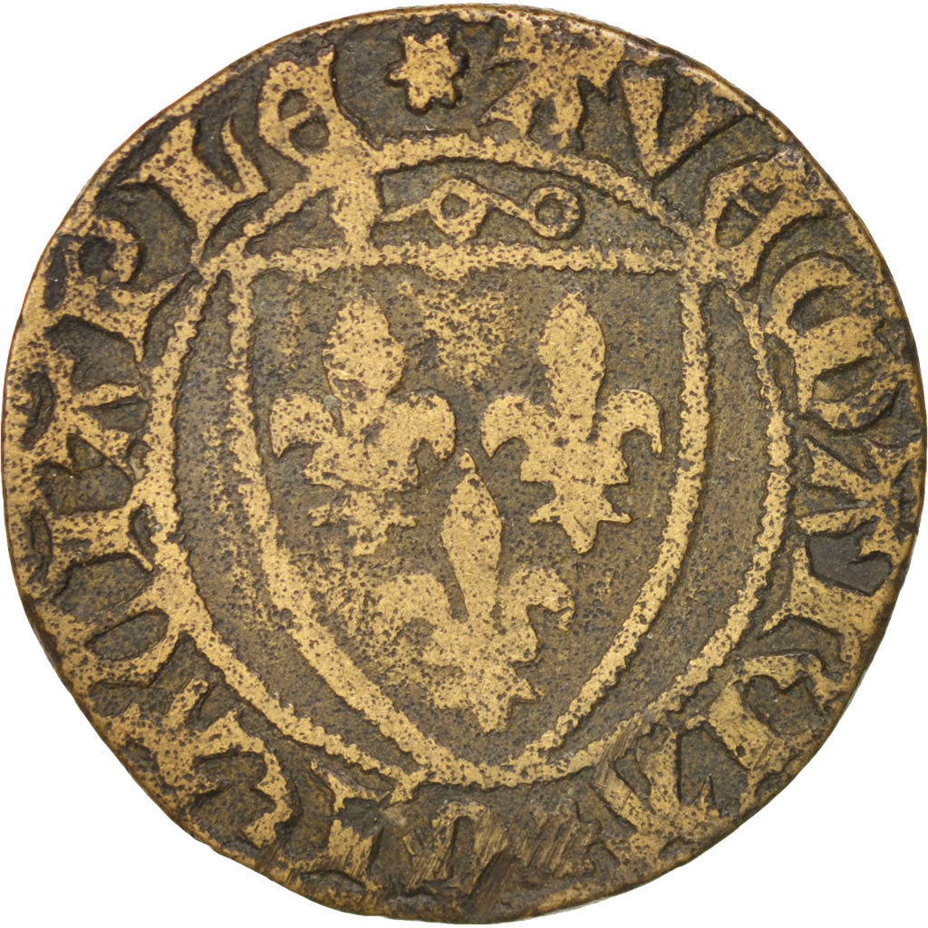 France, France coat of arms token count, Token, VF(30-35), Copper, 25mm
