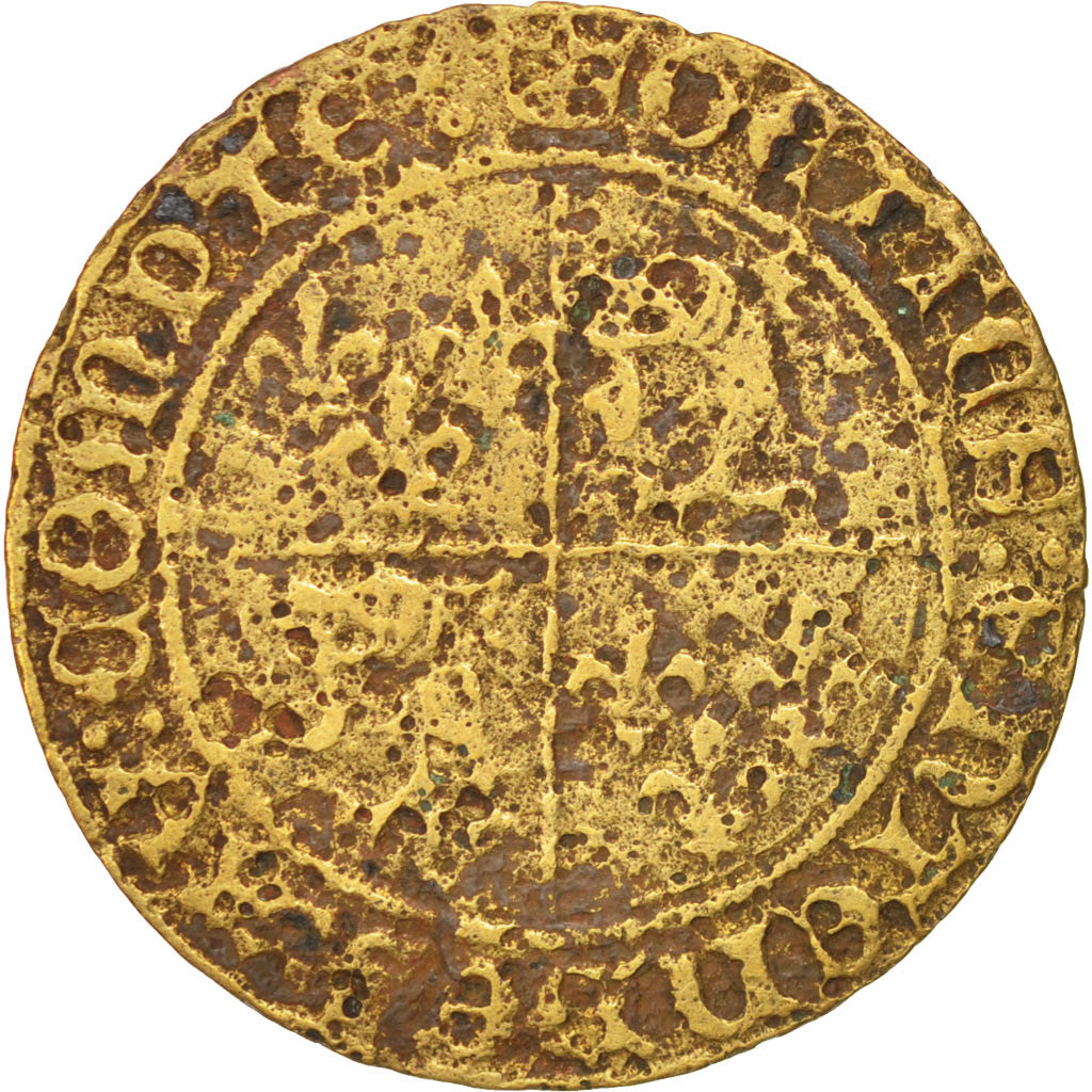France, Dauphiné token count, Token, VF(20-25), Copper, 28mm