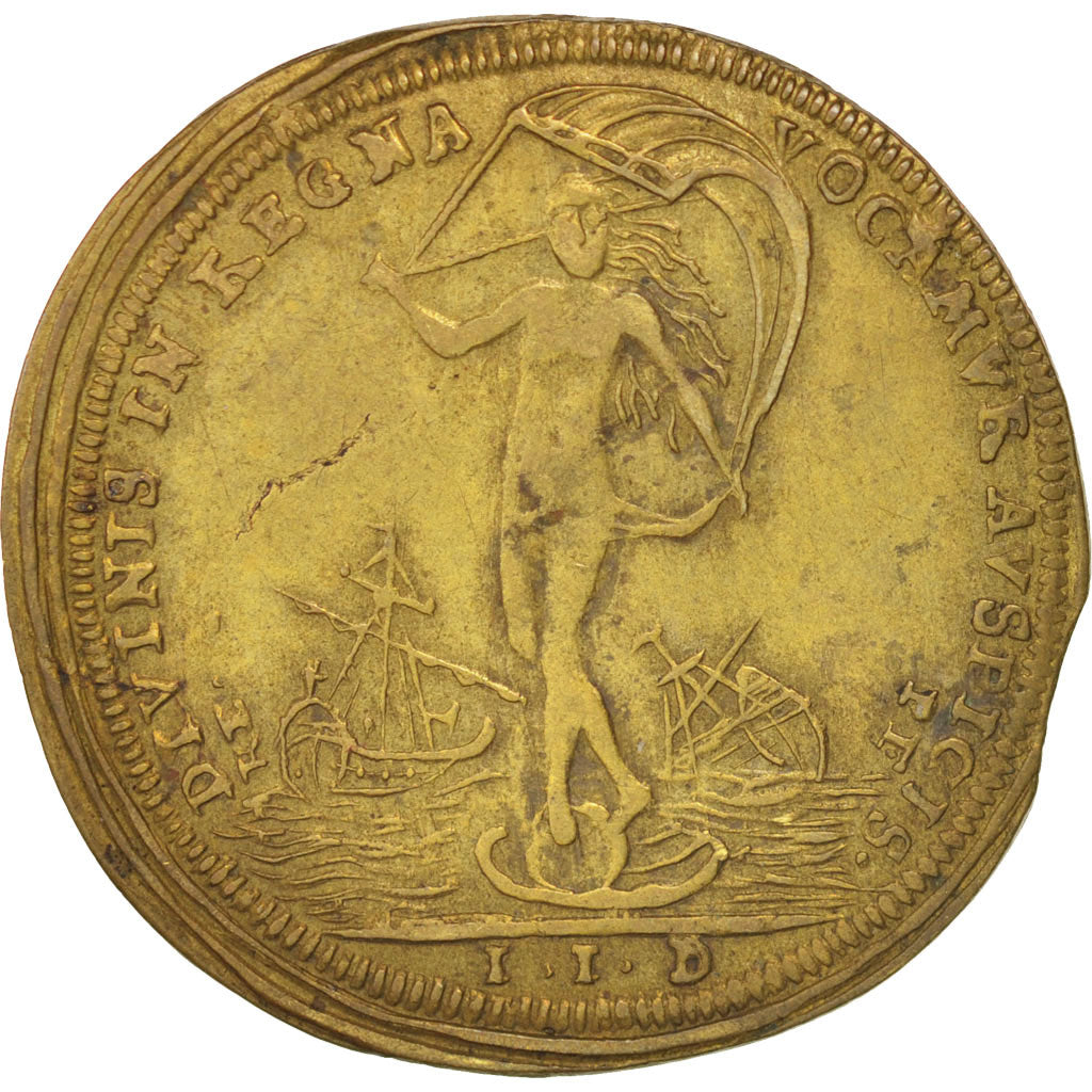 France, Token, Royal, Louis XV, AU(55-58), Brass