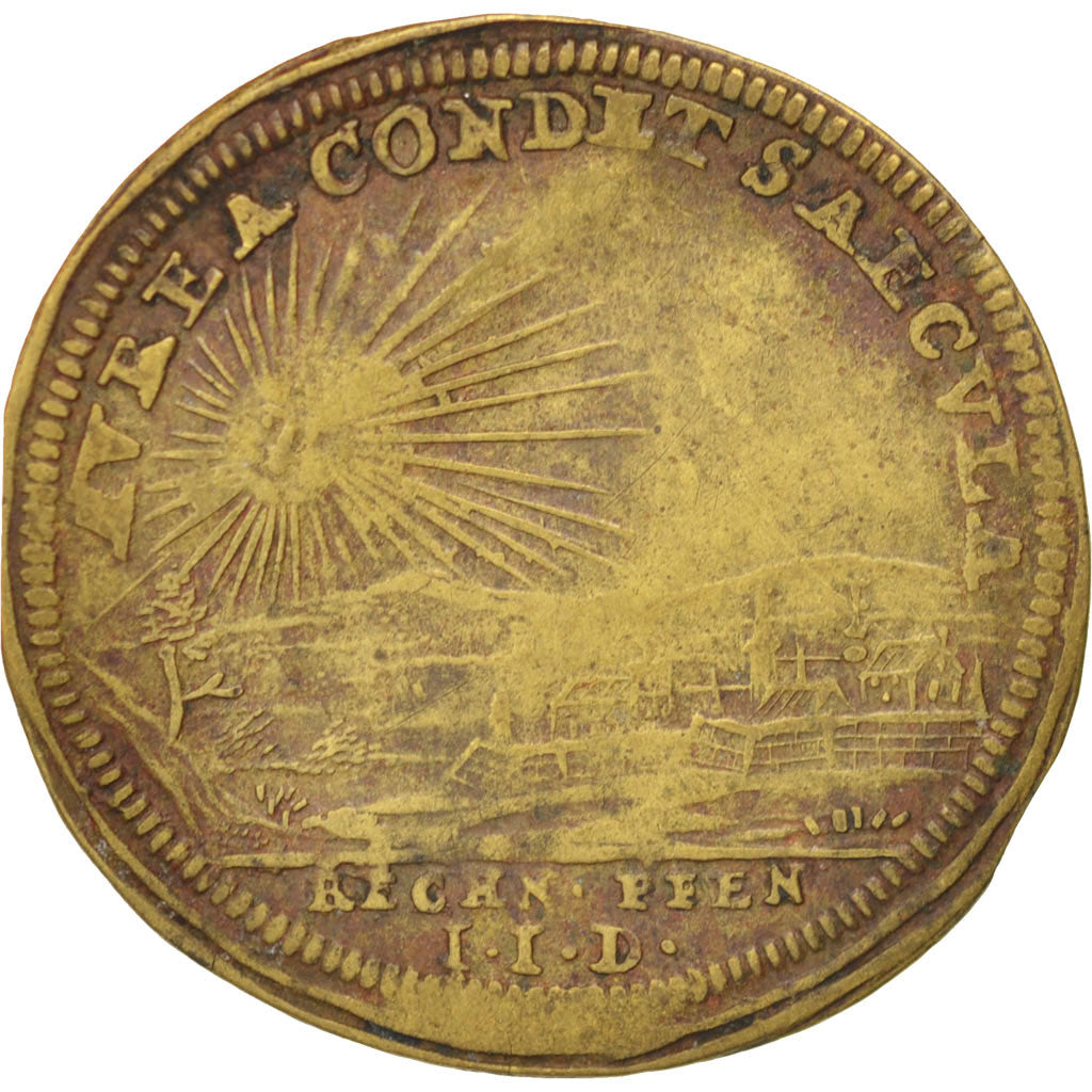 France, Jeton, Royal, Louis XV, TTB+, Laiton