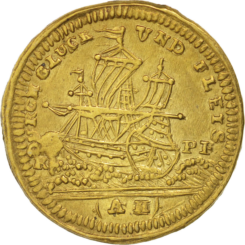 France, Token, Royal, Louis XV, AU(55-58), Brass