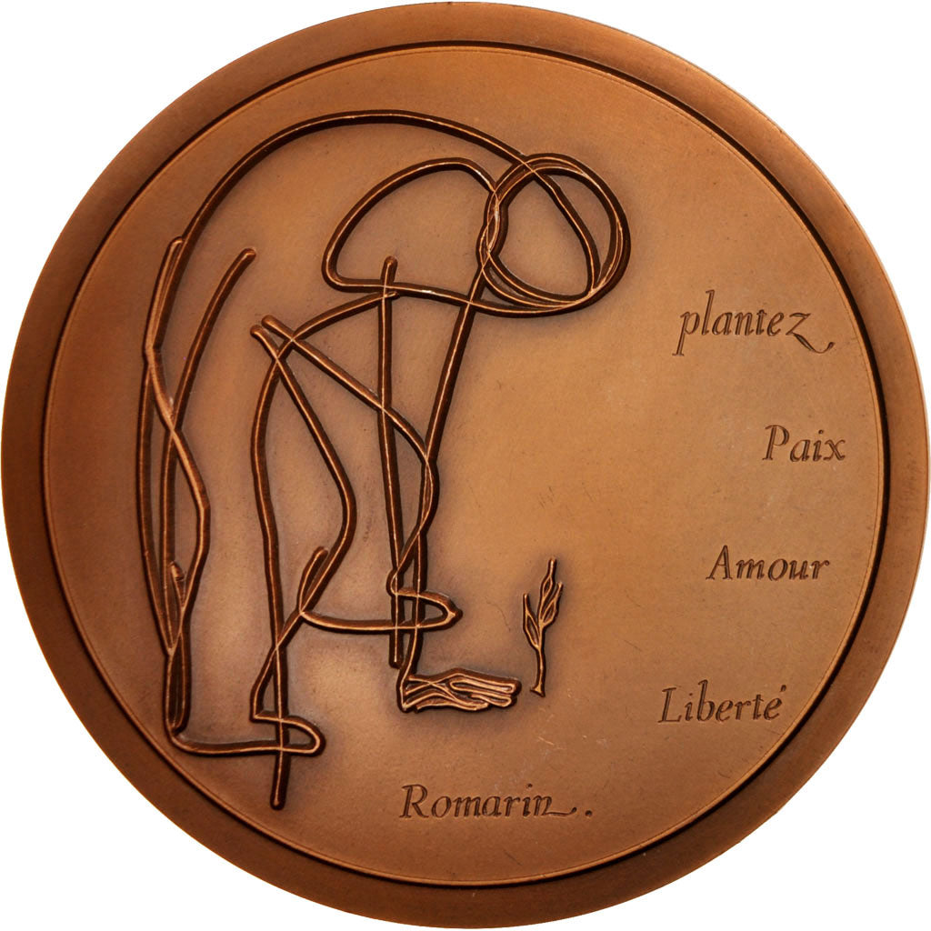 France, Medal, Arts & Culture, 1976, AU(50-53), Copper