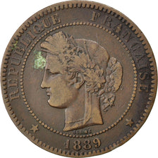 Coin, France, Cérès, 10 Centimes, 1889, Paris, VF(30-35), Bronze, KM:815.1