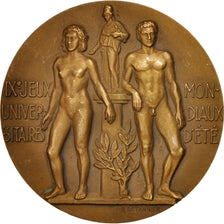 France, IXth universitaries worldwild games , Medal, AU(50-53), Bronze, 68mm