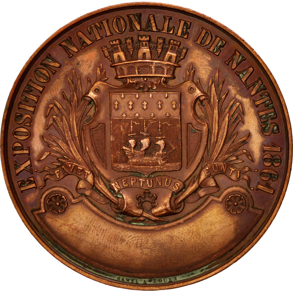 France, Medal, Second French Empire, Arts & Culture, 1861, EF(40-45), Copper