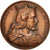 France, Medal, Childebert I, History, 1840, Caqué, EF(40-45), Copper