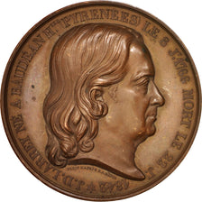 France, History, Larrey, Medal, 1847, AU(50-53), Petit, Copper, 52mm