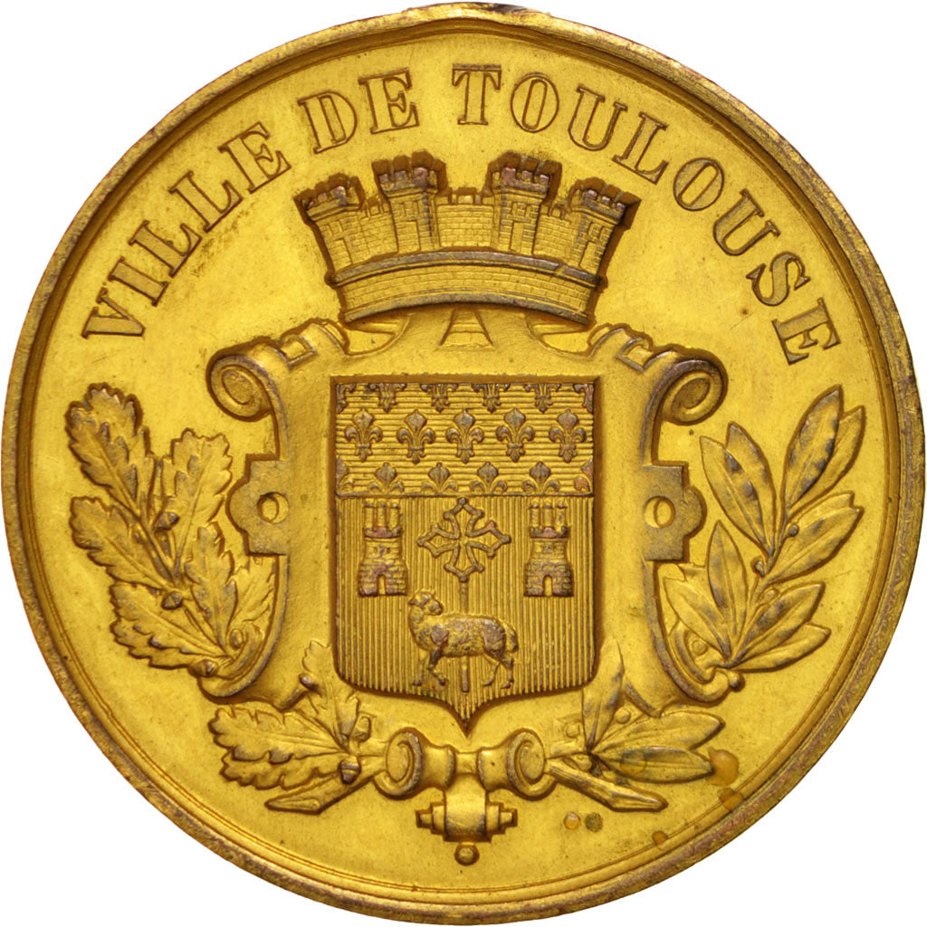 France, Medal, Sciences & Technologies, 1900, EF(40-45), Copper