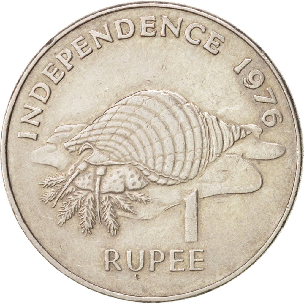 Seychelles, Rupee, 1976, British Royal Mint, EF(40-45), Copper-nickel, KM:26
