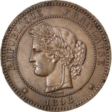 FRANCE, Cérès, 10 Centimes, 1898, Paris, KM #815.1, MS(63), Bronze, Gadoury #...