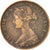 Moneta, Wielka Brytania, Victoria, 1/2 Penny, 1861, AU(55-58), Bronze, KM:748.2