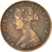 Coin, Great Britain, Victoria, 1/2 Penny, 1861, AU(55-58), Bronze, KM:748.2