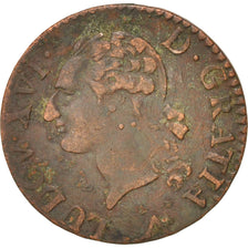 France, Louis XVI, Liard, Liard, 1781, Lille, EF(40-45), Copper, KM:585.14, G...