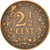 Coin, Netherlands, Wilhelmina I, 2-1/2 Cent, 1905, EF(40-45), Bronze, KM:134