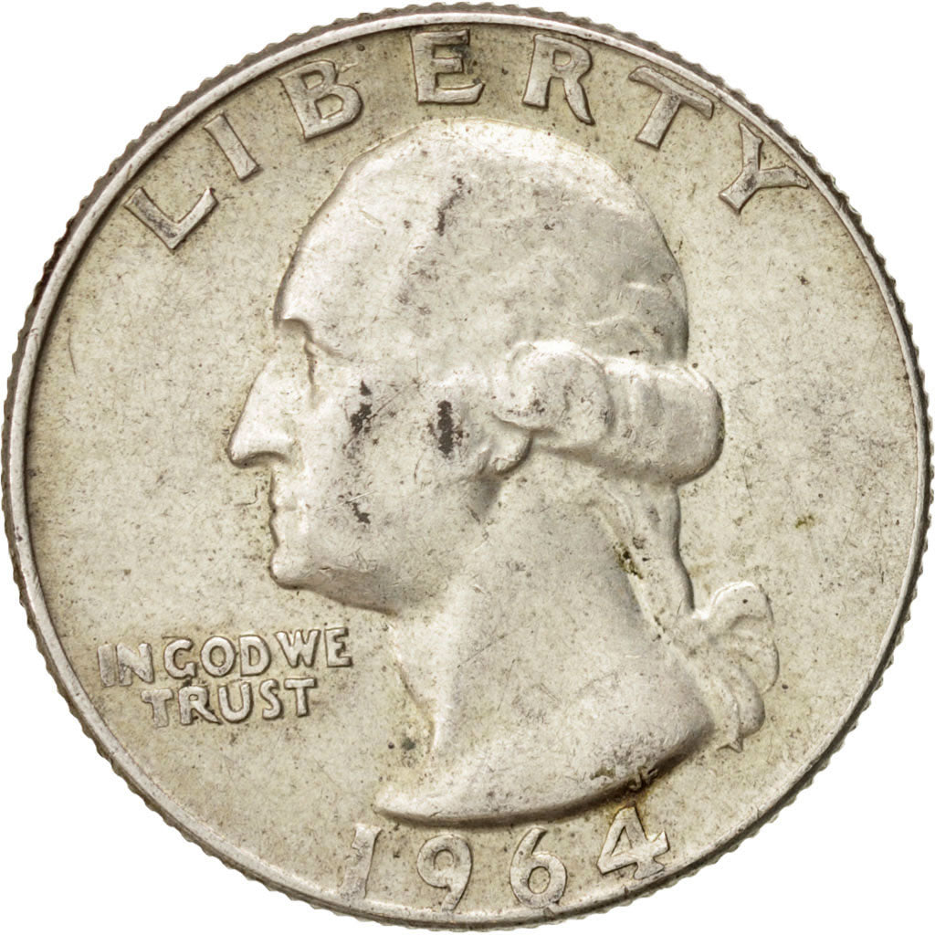 Moneta, Stati Uniti, Washington Quarter, Quarter, 1964, U.S. Mint, Denver, BB