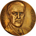 France, History, Medal, Woodrow Wilson, 1918, EF(40-45), Legastelois, Bronze, 68
