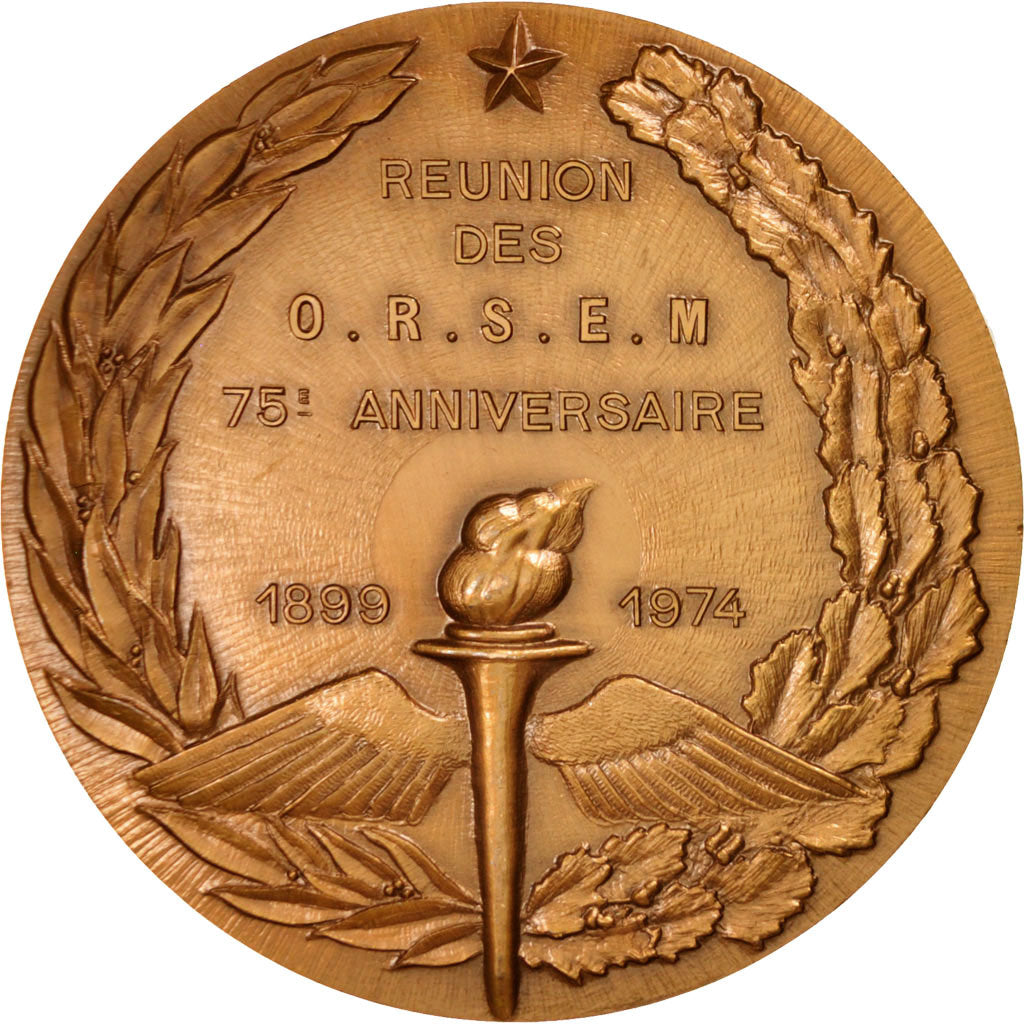 France, Medal, Politics, Society, War, 1974, Duvivier, MS(63), Bronze