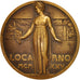 France, Medal, History, 1925, Turin, AU(50-53), Bronze