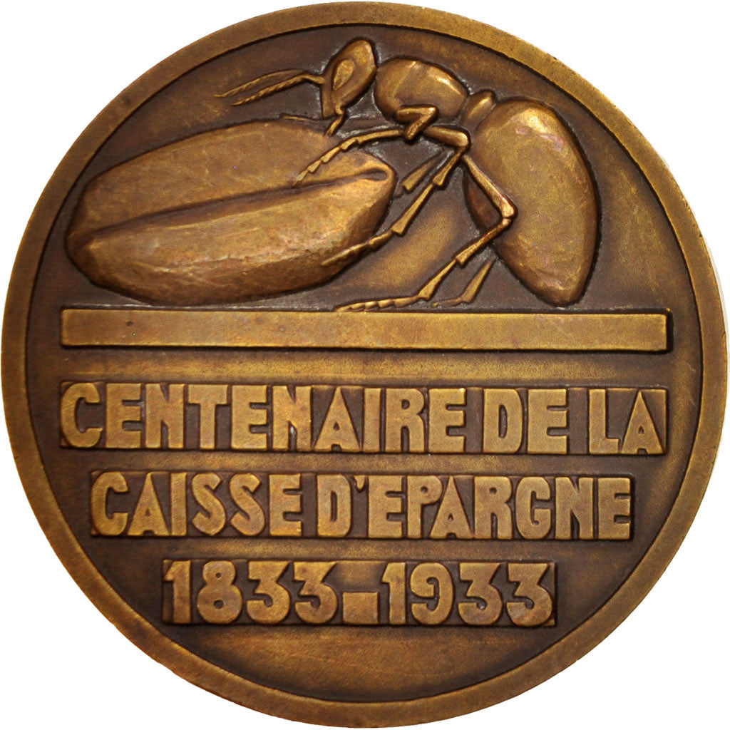 France, Medal, Politics, Society, War, 1933, Delannoy, AU(55-58), Bronze