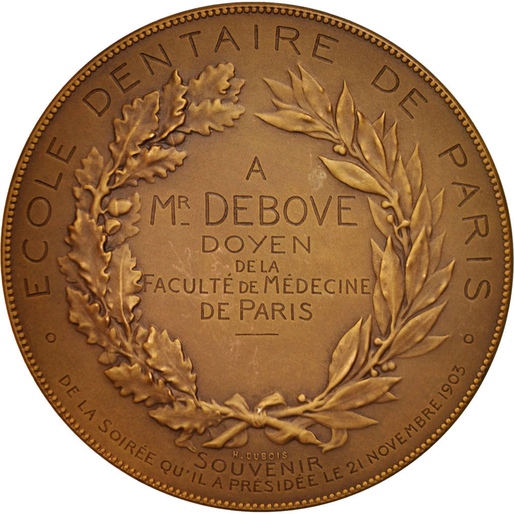 France, Medal, French Third Republic, Medicine, 1903, Dupuis.D / Dubois.H, SUP
