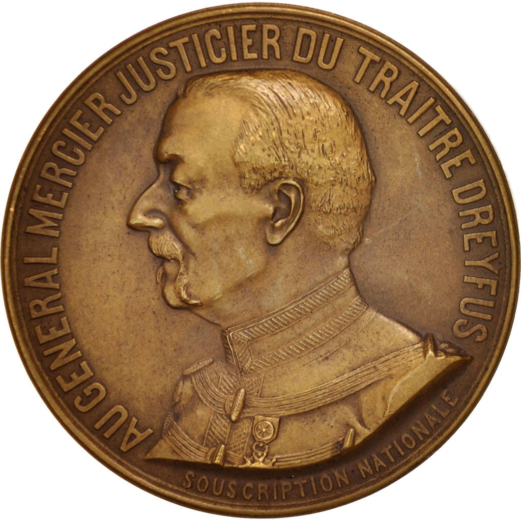 Francia, medalla, Général Mercier, Justicier du Traitre Dreyfus, History