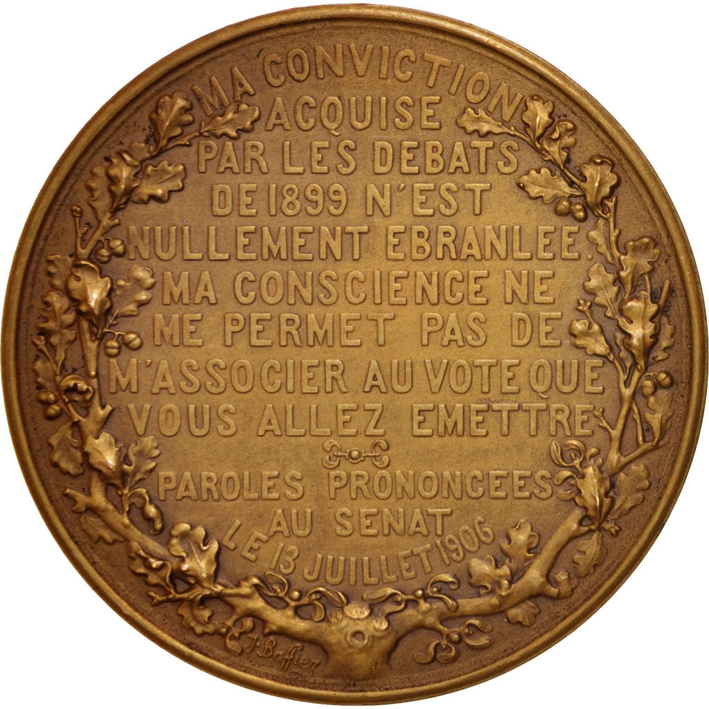 Francia, medalla, Général Mercier, Justicier du Traitre Dreyfus, History