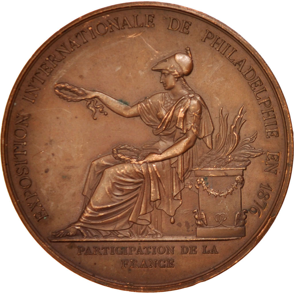 France, Medal, 1876, AU(50-53), Copper