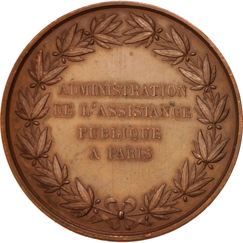 France, Medal, Medicine, 1873, AU(55-58), Copper
