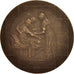 France, Red cross medal, Medal, EF(40-45), Dropsy, Copper, 63mm