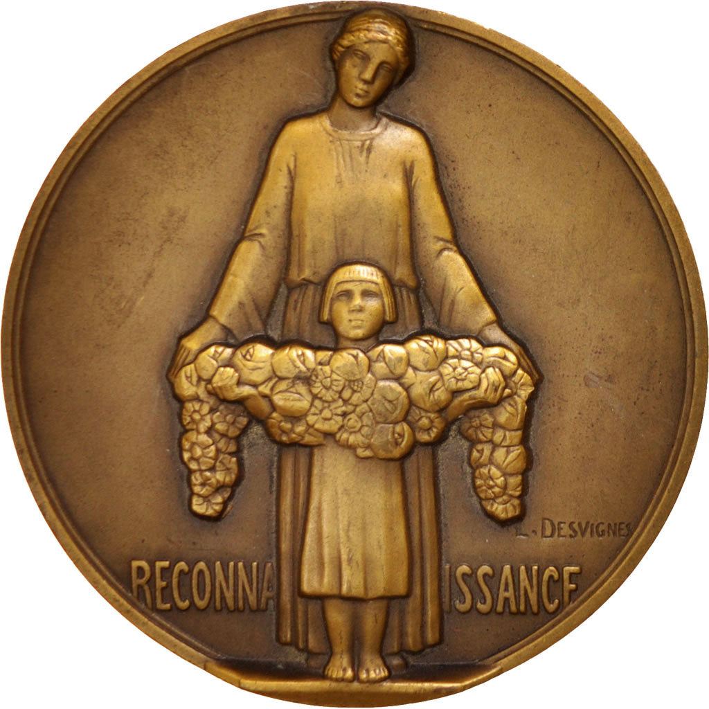 Francia, Medal, Politics, Society, War, Desvignes, SPL-, Bronzo