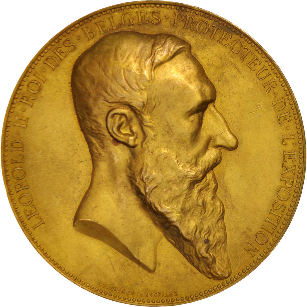 Belgien, Medal, Sciences & Technologies, 1885, Wiener, VZ, Bronze