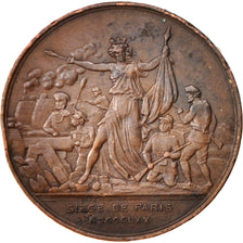 France, Medal, Paris Commune, History, 1870, AU(50-53), Bronze