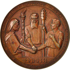 Switzerland, Medal, Politics, Society, War, 1941, AU(50-53), Copper