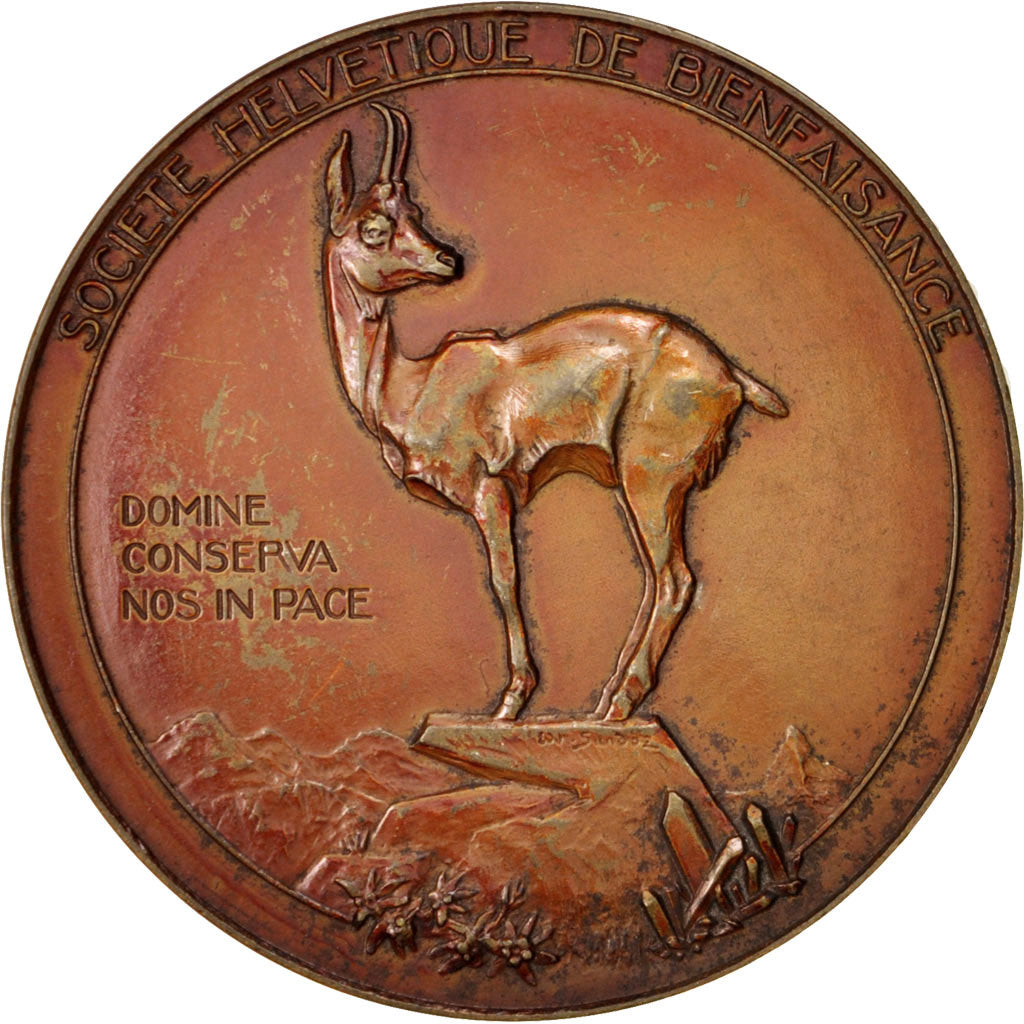 Switzerland, Medal, Politics, Society, War, 1941, AU(50-53), Copper