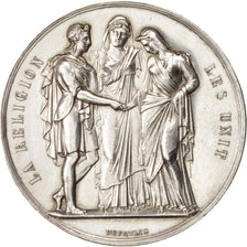 France, French Third Republic, Wedding medal, Medal, 1881, AU(55-58), 37mm