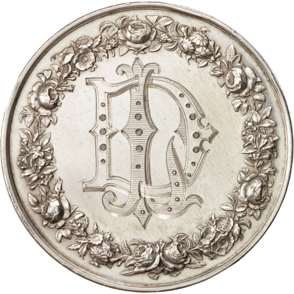 France, French Third Republic, Wedding medal, Medal, 1881, AU(55-58), 37mm