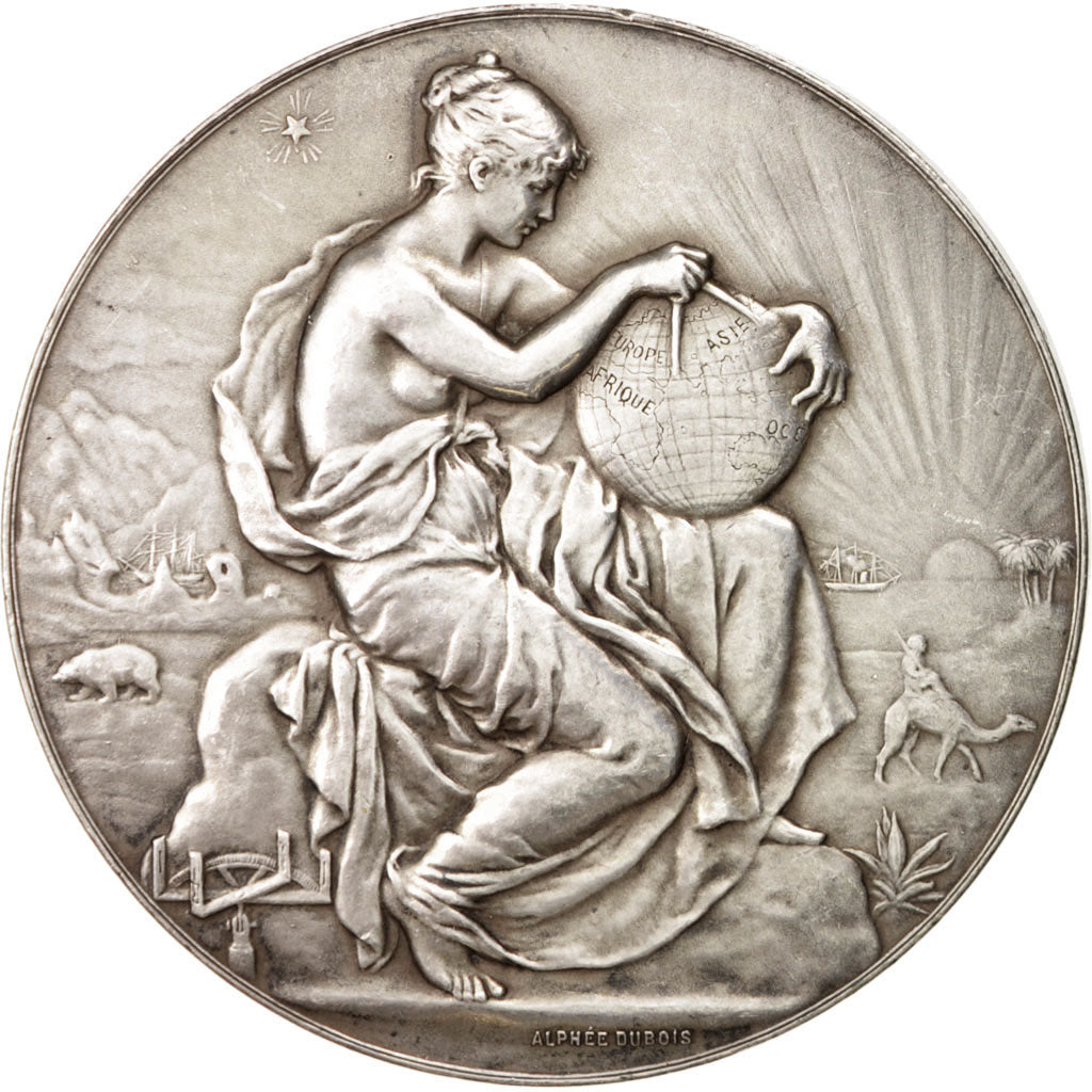 Francia, Medal, French Third Republic, Geography, Dubois.A, SPL-, Bronzo