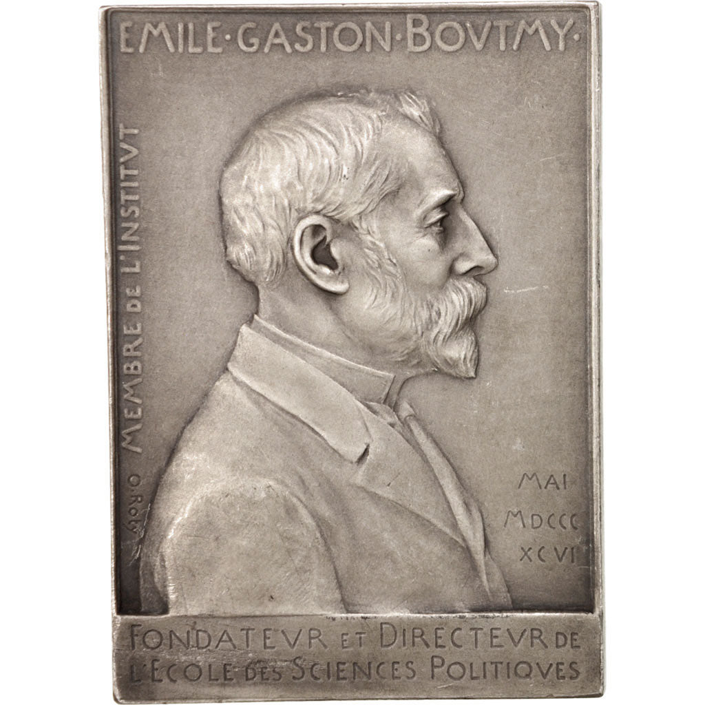 France, Boutny, Politics sciences school director, Medal, 1896, AU(55-58), Roty