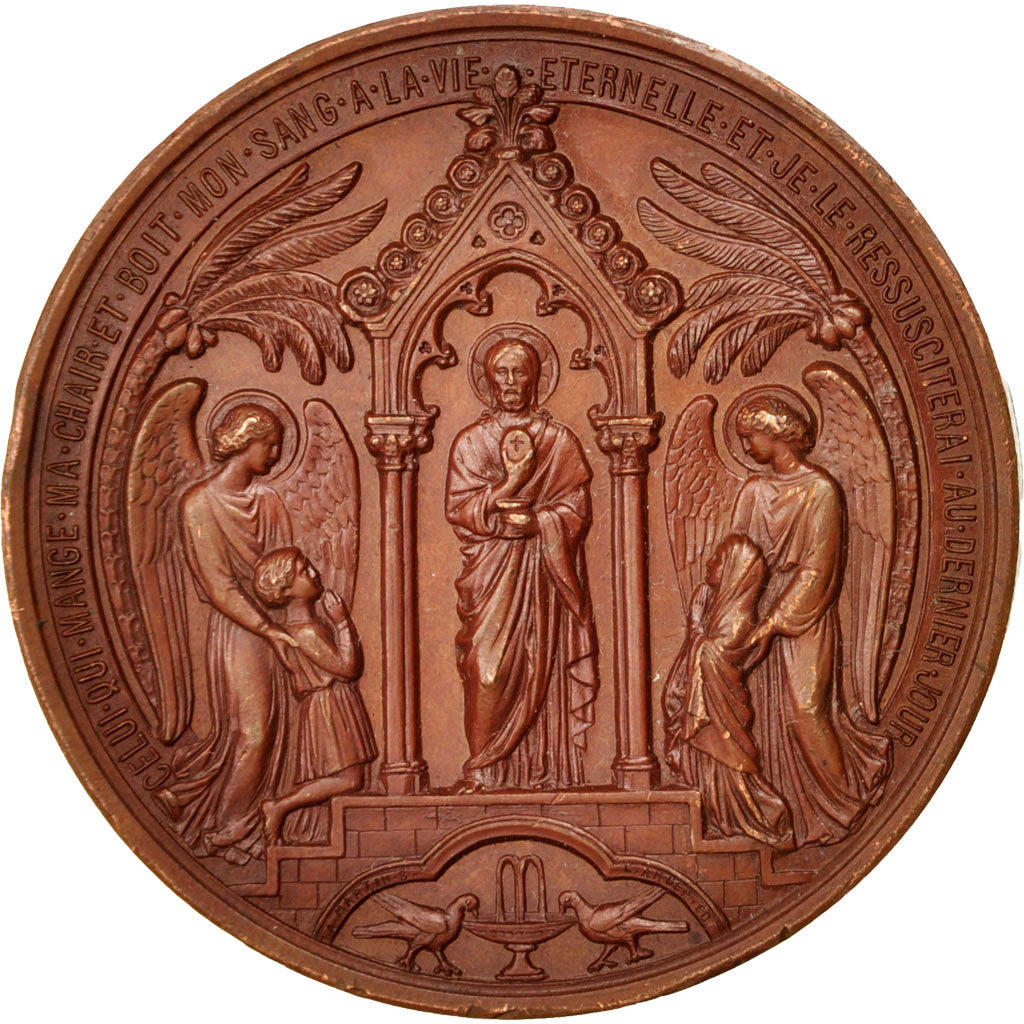 France, Medal, Religions & beliefs, 1875, AU(55-58), Copper