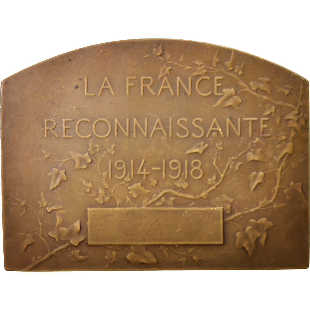 Francia, Medal, French Third Republic, Politics, Society, War, 1918, Stern