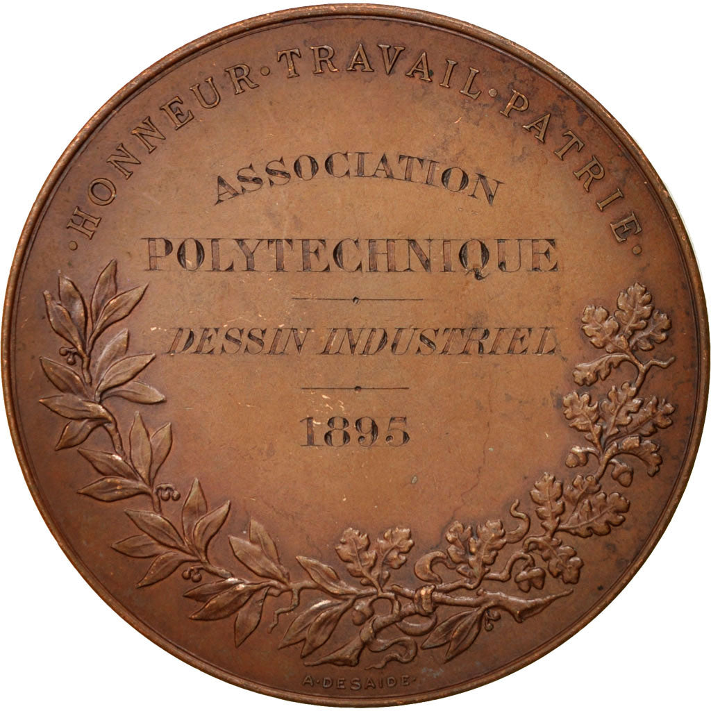 France, Medal, French Third Republic, Politics, Society, War, 1895, Desaide