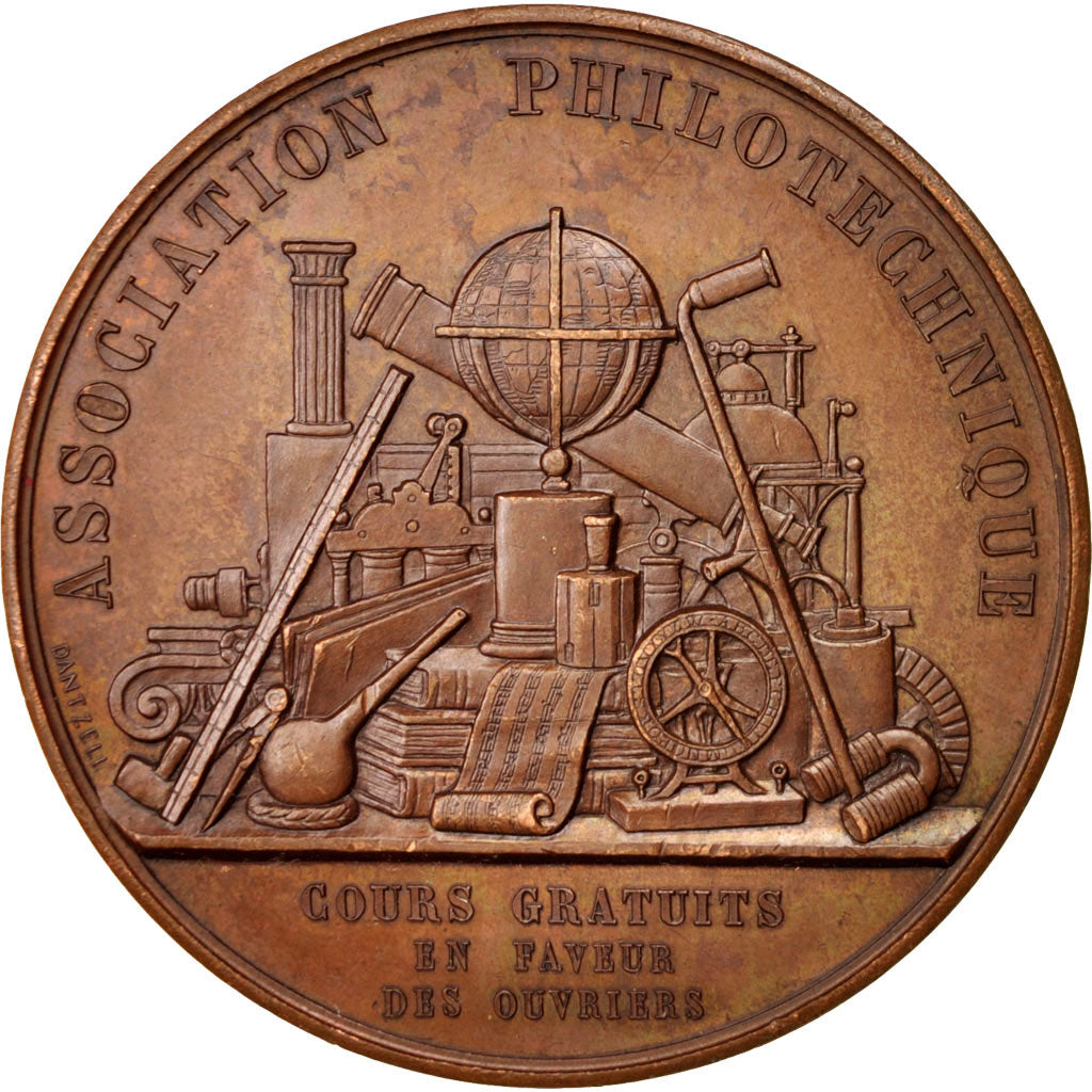 France, Medal, Business & industry, 1889, Dantzell, AU(55-58), Copper